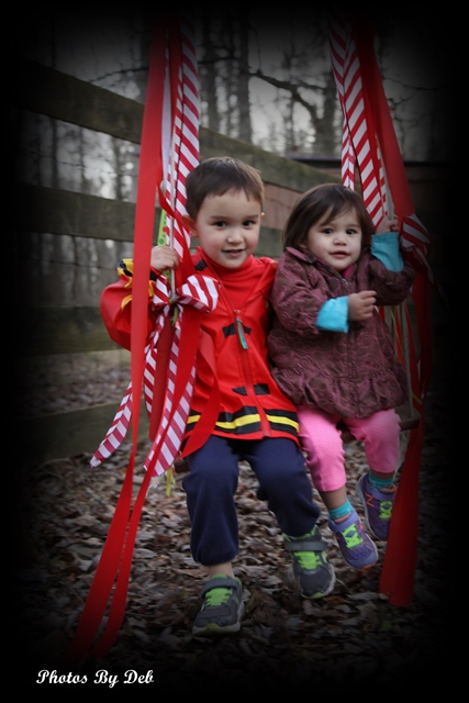 Neighbors kids on swing